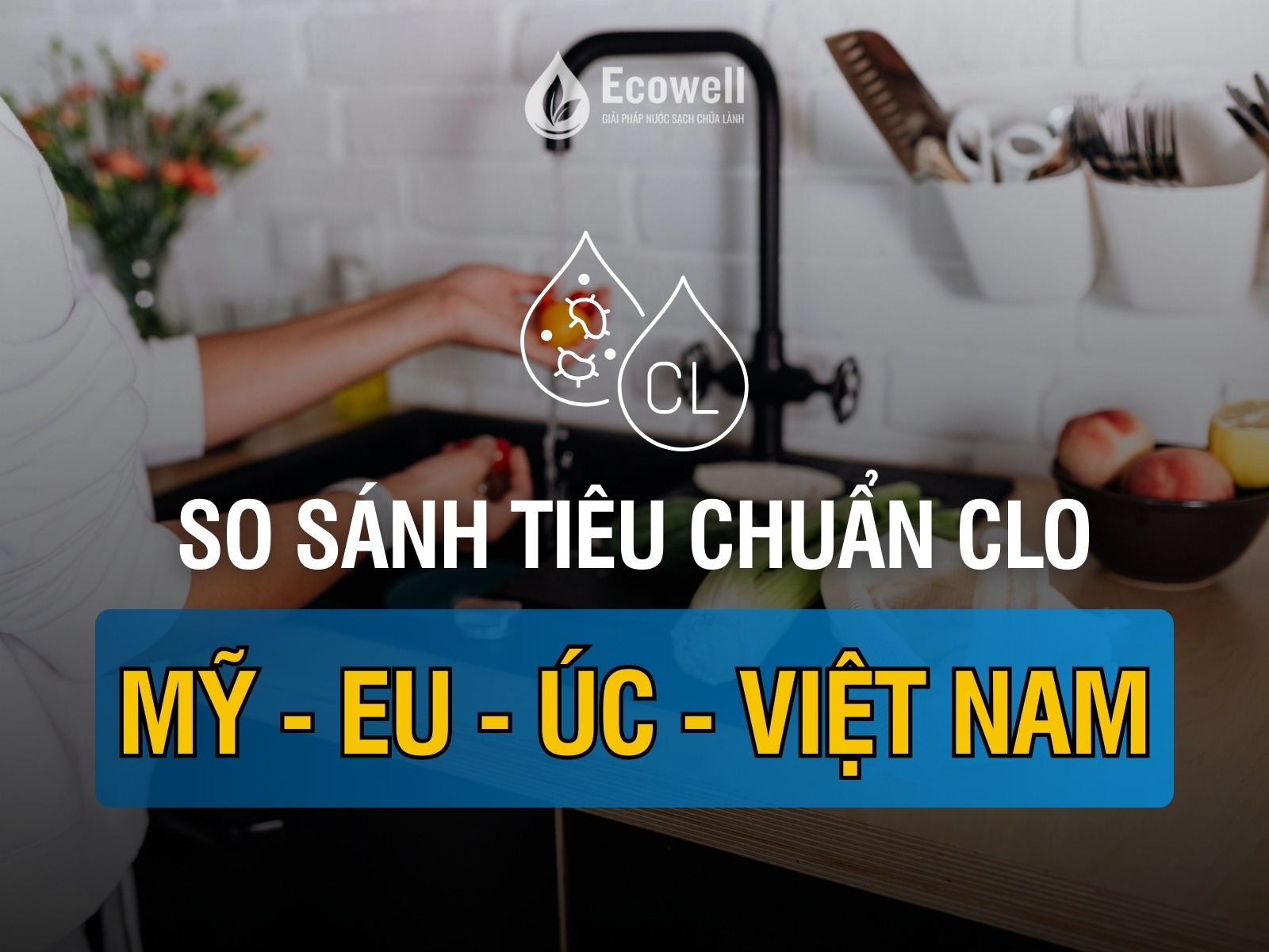 So sánh tiêu chuẩn clo giữa Mỹ – EU – Úc – Việt Nam